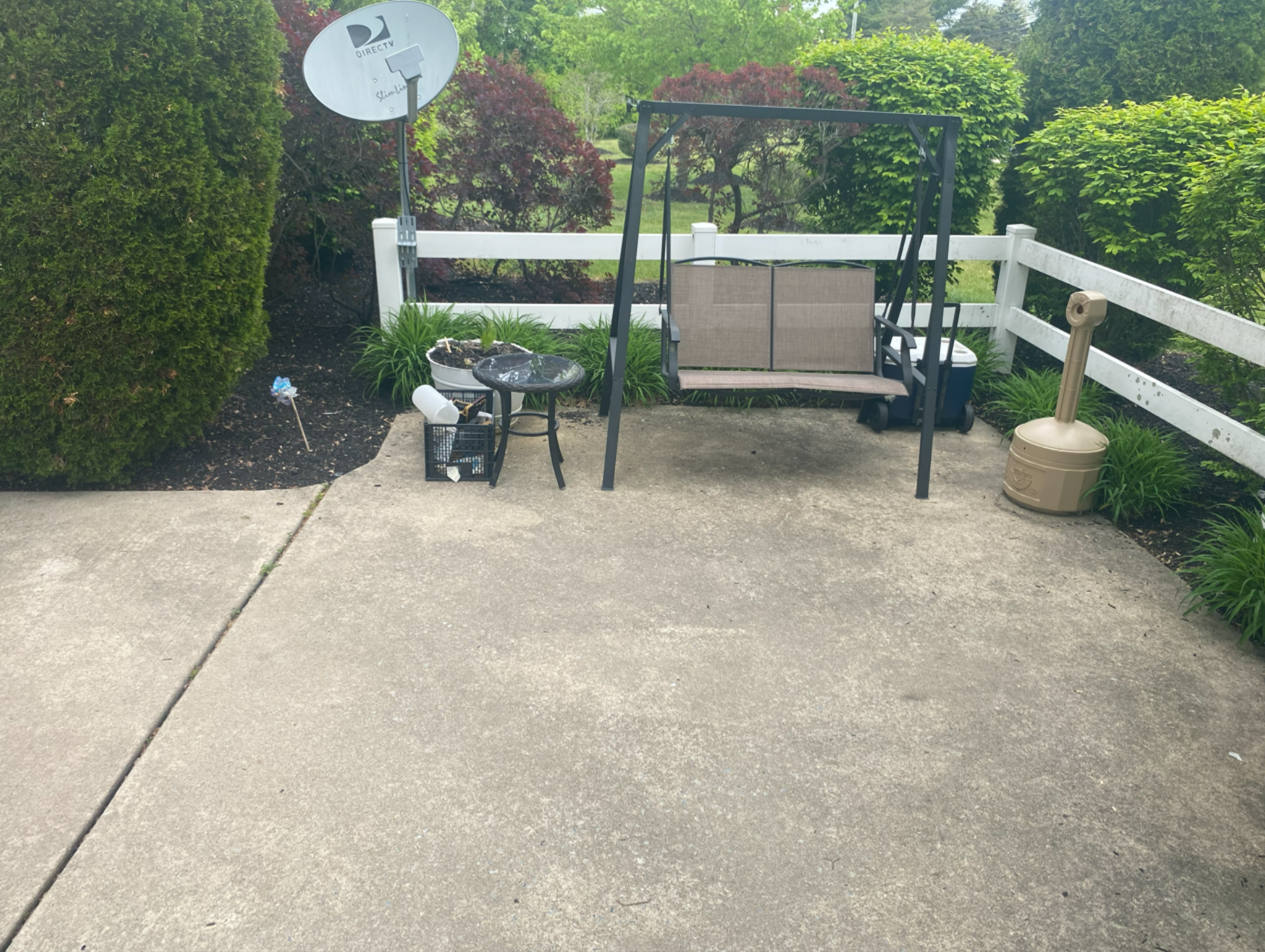 Concrete before
