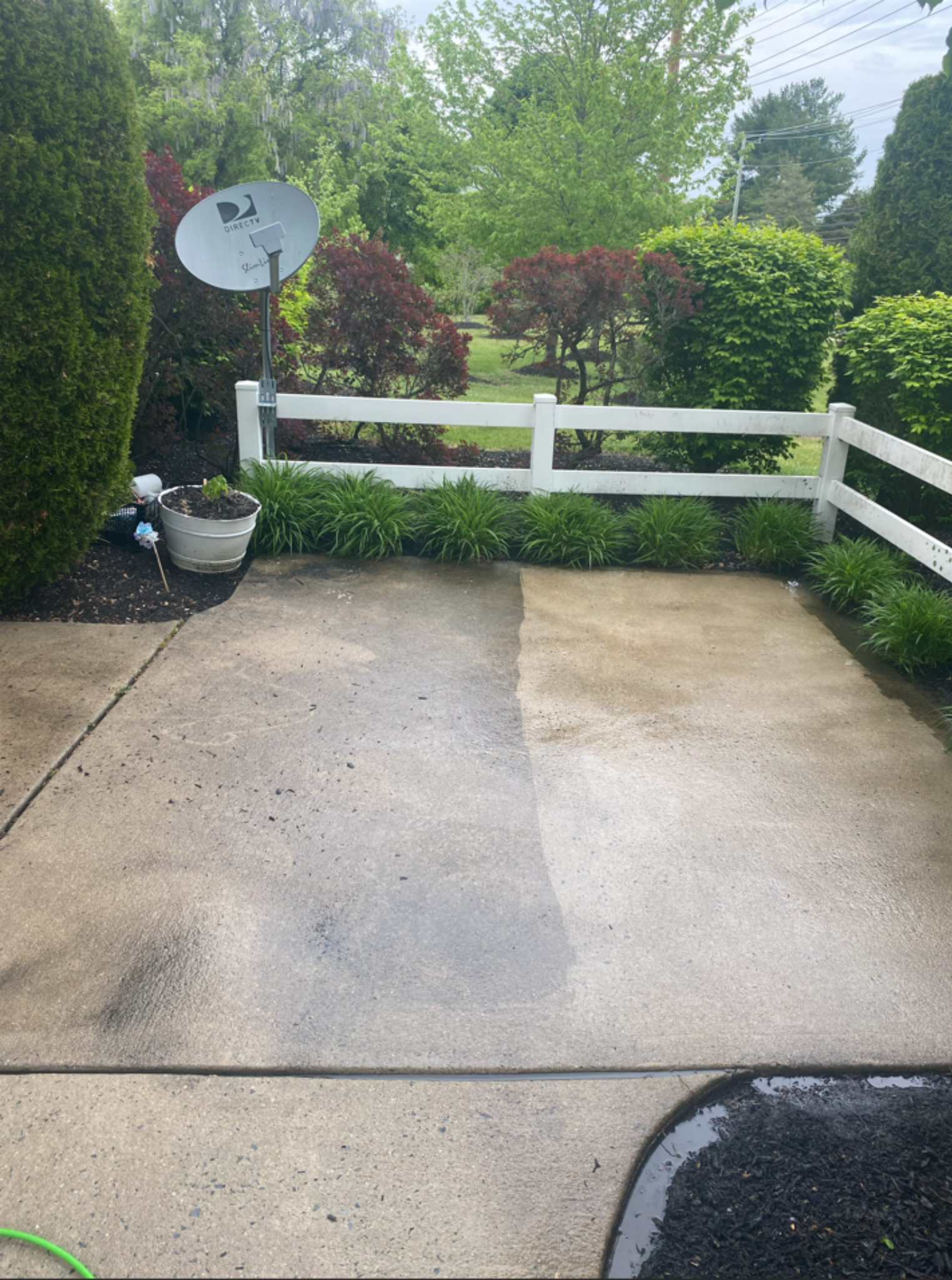 Concrete during